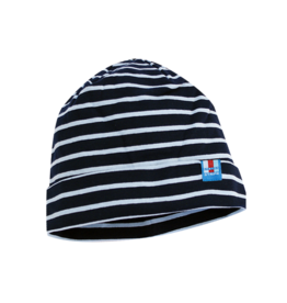 BretonStripe BretonStripe kindermuts Navy-Sky Blue