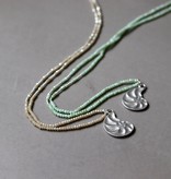 Biba Ketting schelp zilver mint