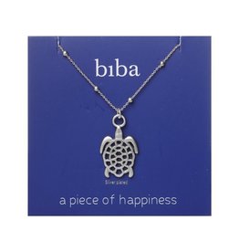 Biba Ketting schildpad mat zilver