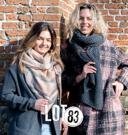 Lot83 Lot83 sjaal Nina ruit Roze