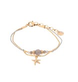 Biba Armband zeester goud/grijs