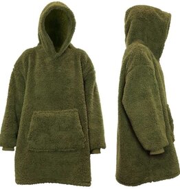 Oversized hoodie Teddy groen