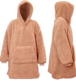 Oversized hoodie Teddy oudroze