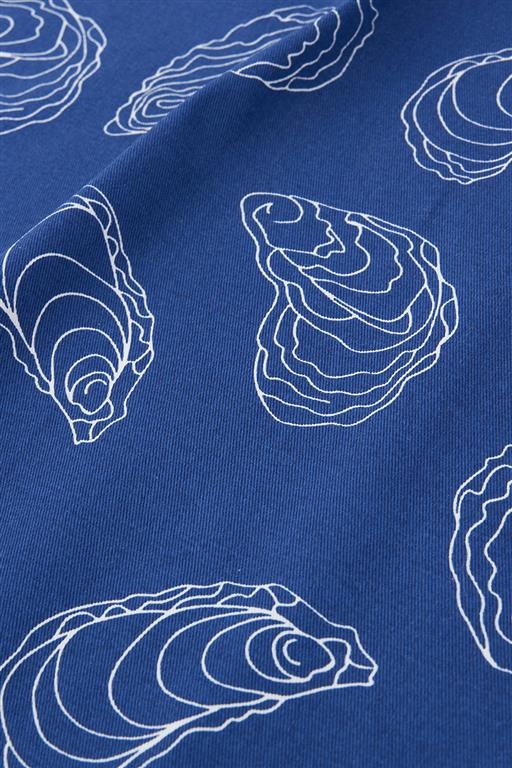 Batela Theedoek oesters blauw