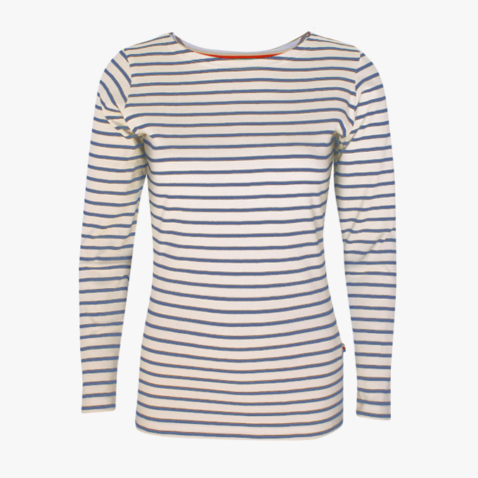 BretonStripe BretonStripe dames shirt boothals natural-jeans
