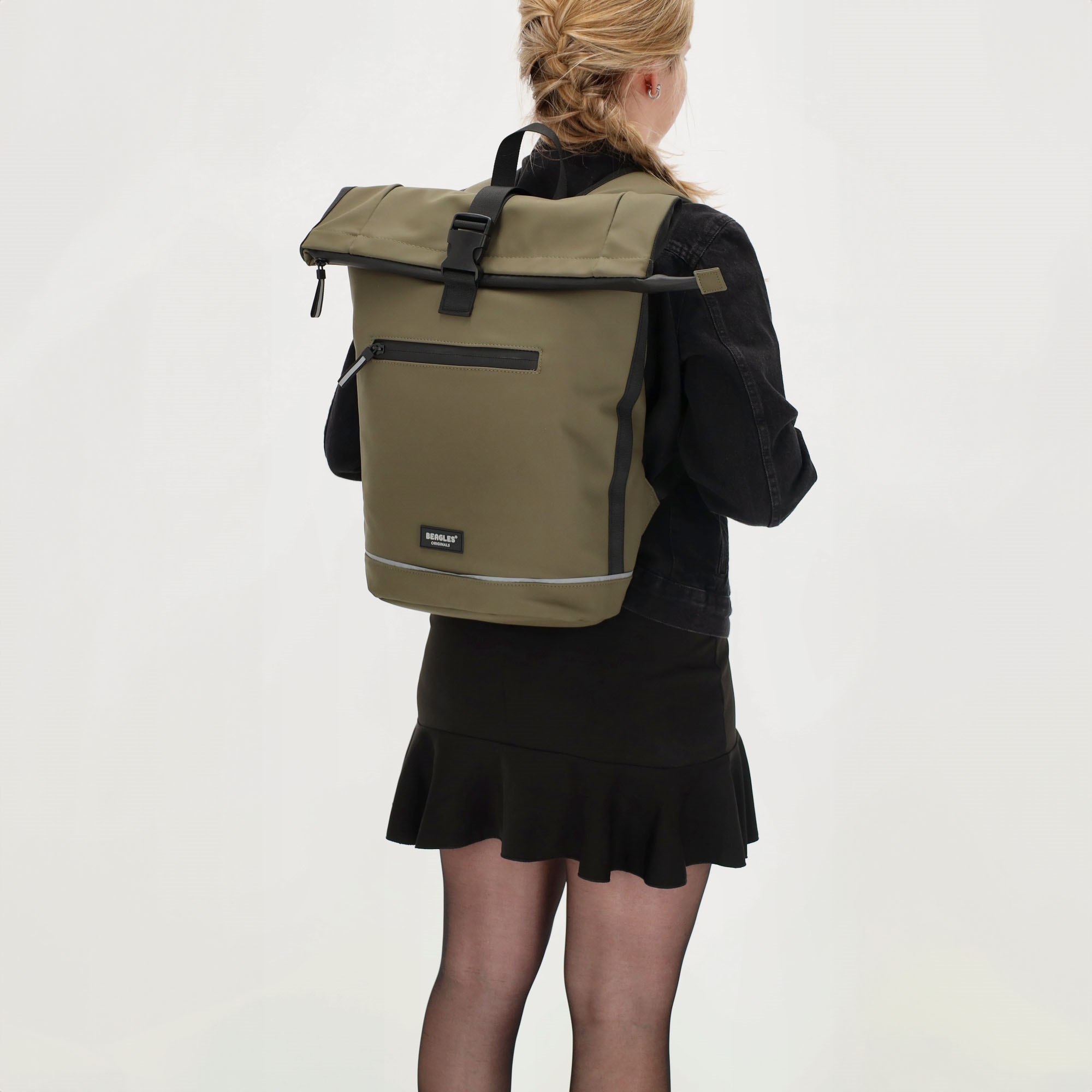 Beagles Originals Waterproof rugzak groot Beagles olijfgroen