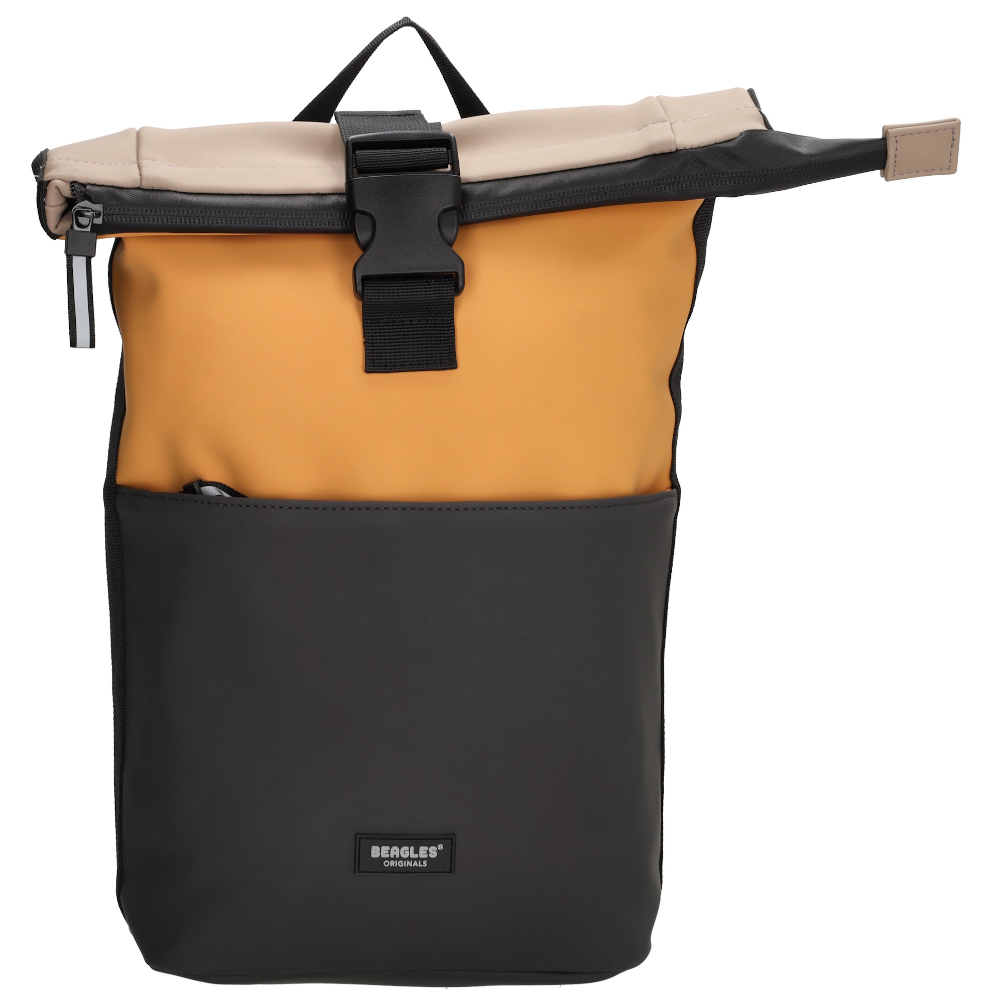 Beagles Originals Waterproof rugzak klein antraciet-oker