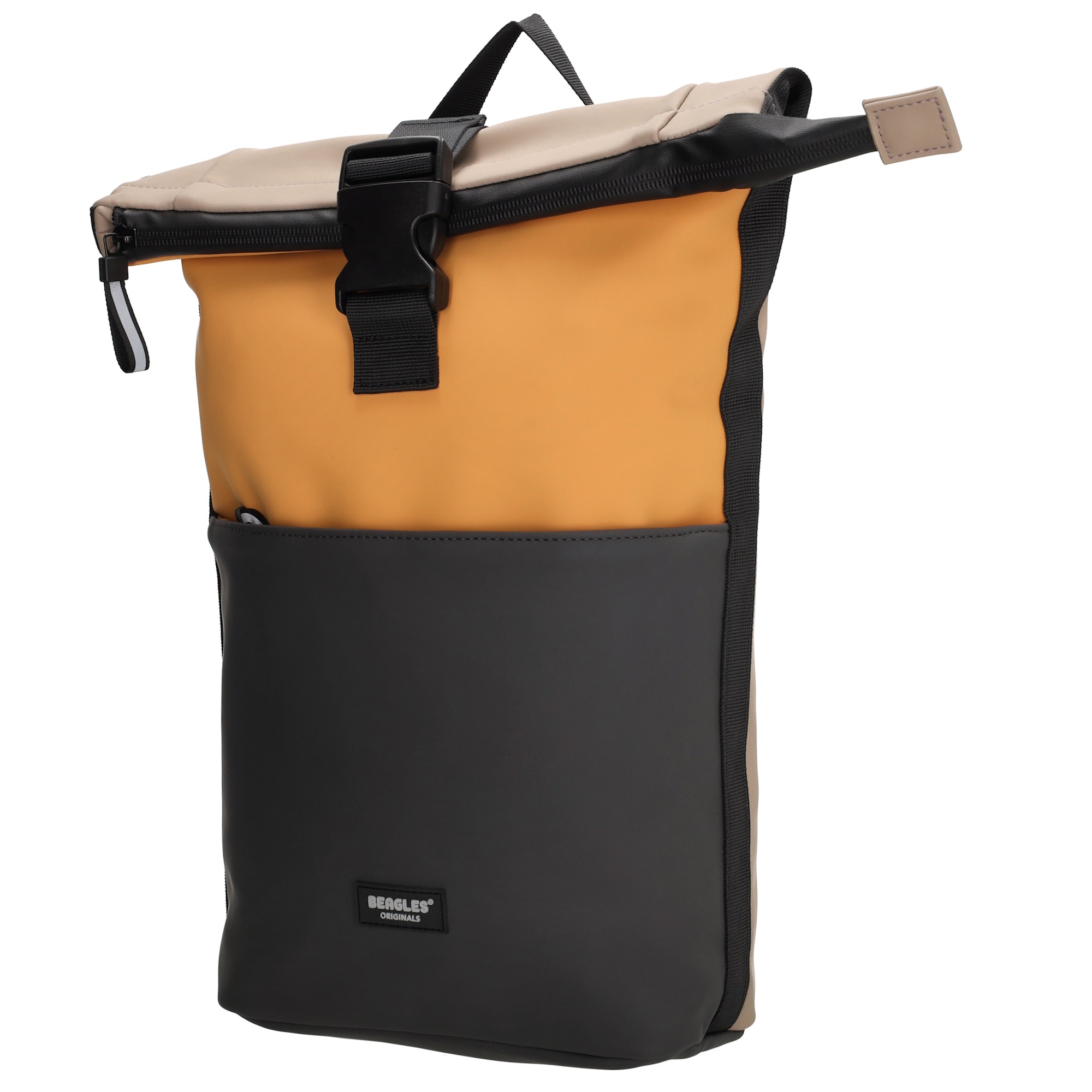 Beagles Originals Waterproof rugzak klein antraciet-oker