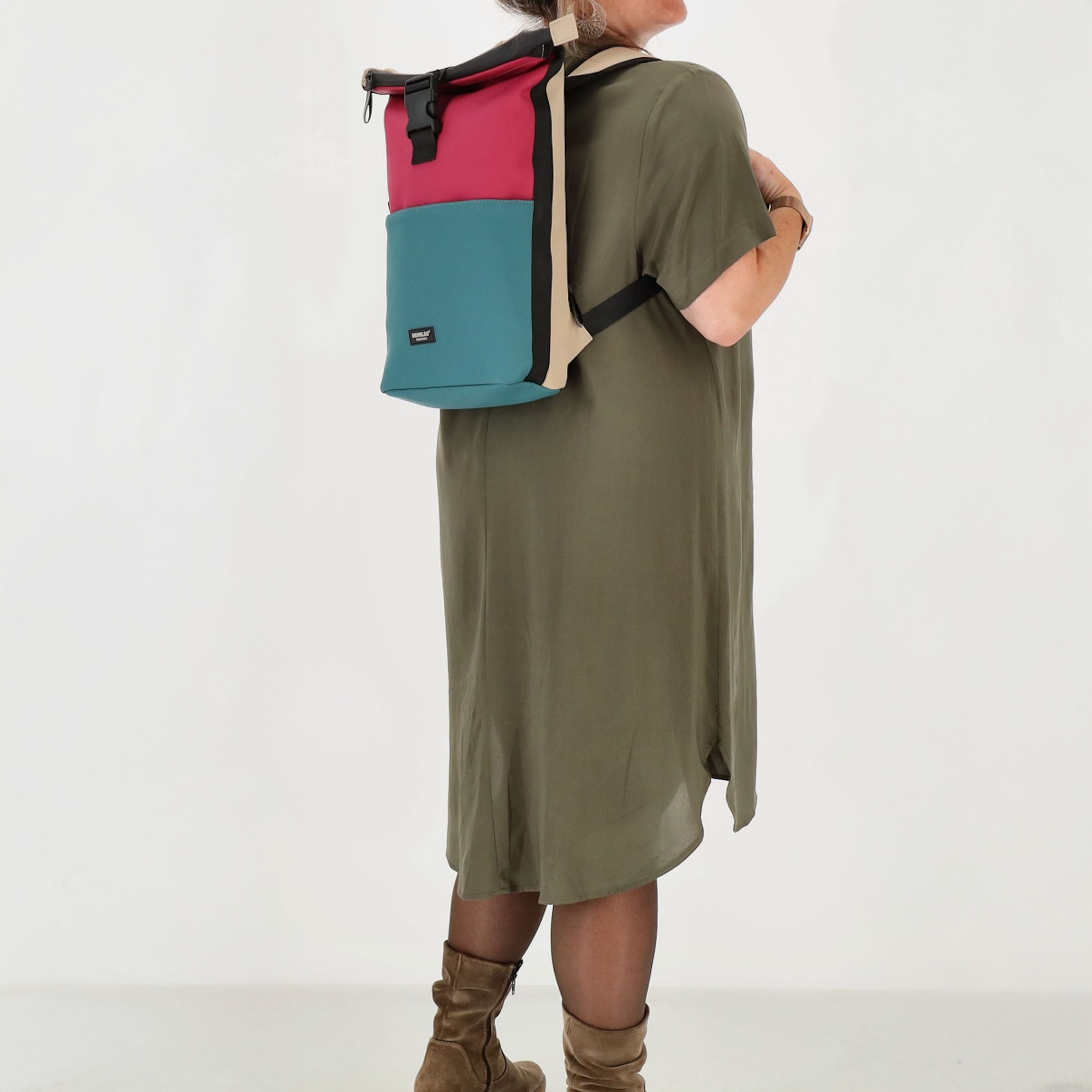 Beagles Originals Waterproof rugzak klein petrol-fuchsia