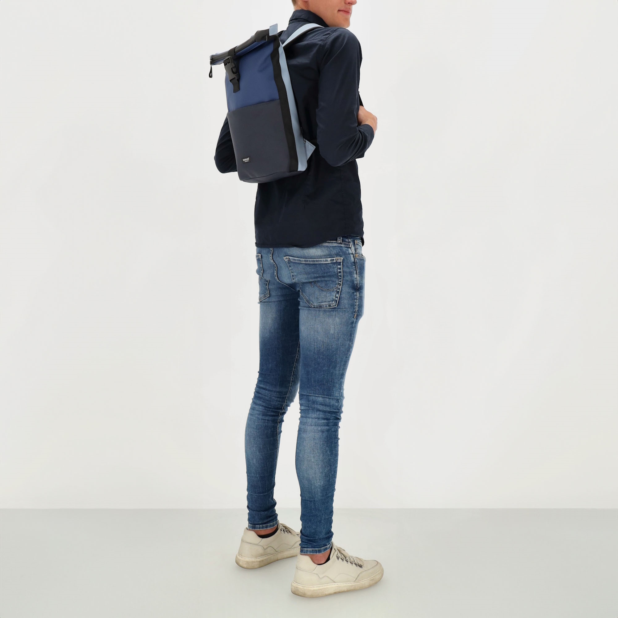 Beagles Originals Waterproof rugzak klein antraciet-blauw