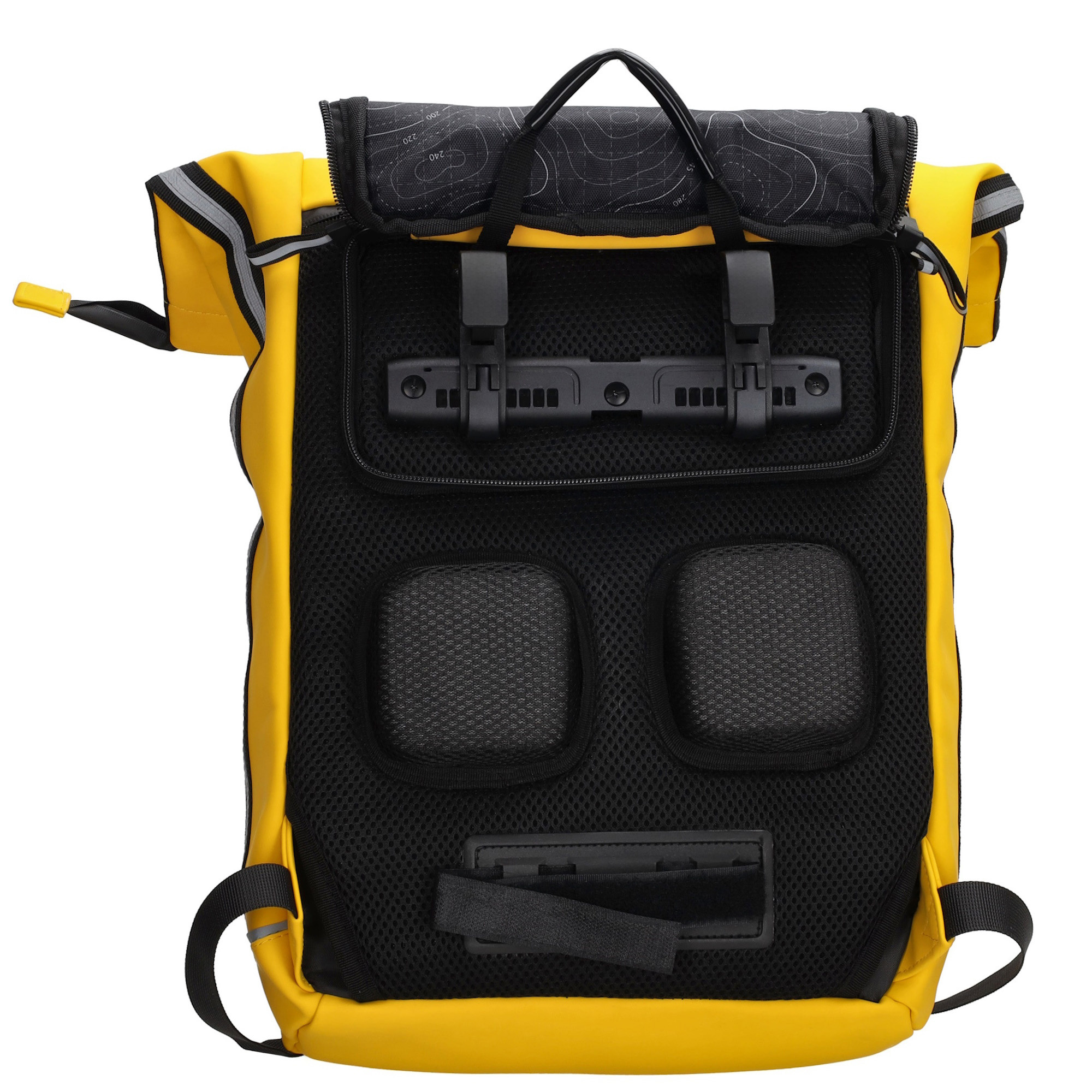 Beagles Originals Waterproof fietstas/rugzak geel