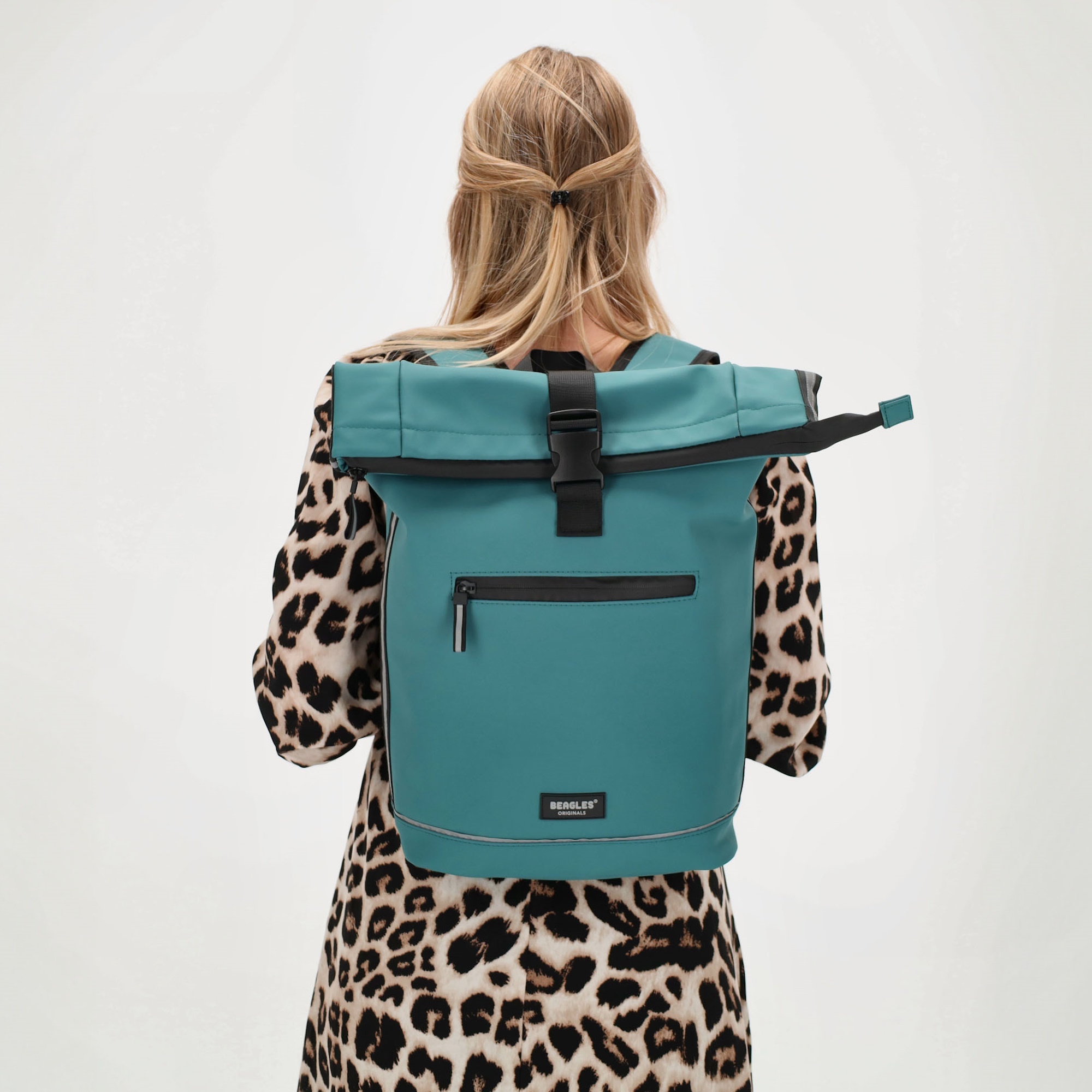 Beagles Originals Waterproof fietstas/rugzak petrol