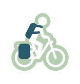 Beagles Originals Waterproof fietstas/rugzak navy