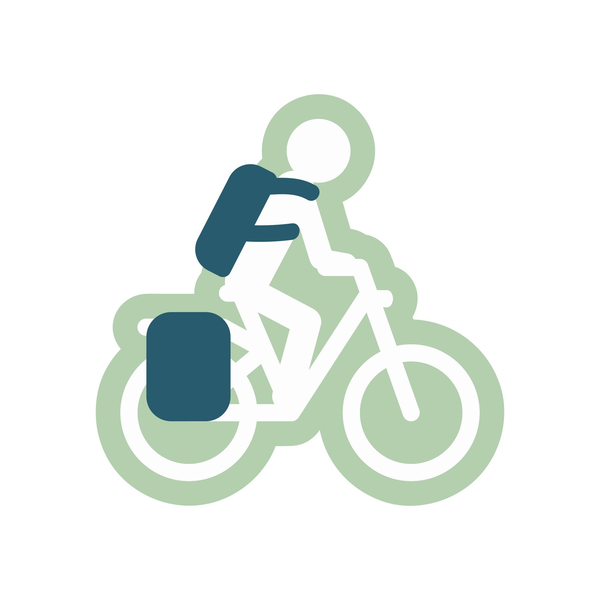 Beagles Originals Waterproof fietstas/rugzak navy