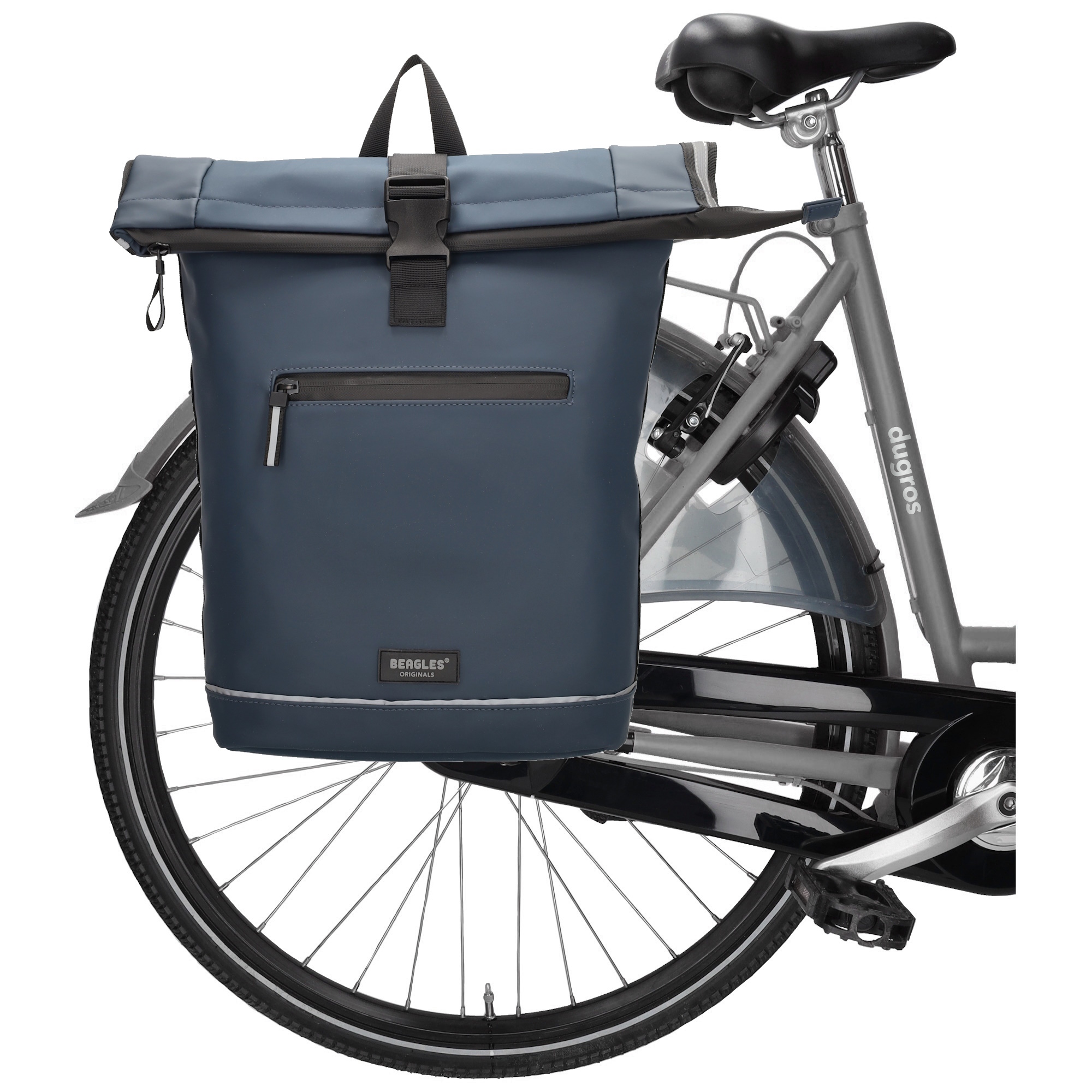 Beagles Originals Waterproof fietstas/rugzak navy