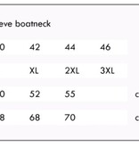 BretonStripe BretonStripe dames shirt boothals fuchsia-red