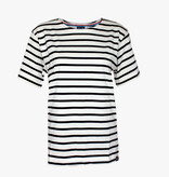 BretonStripe BretonStripe dames shirt korte mouw Natural - Navy