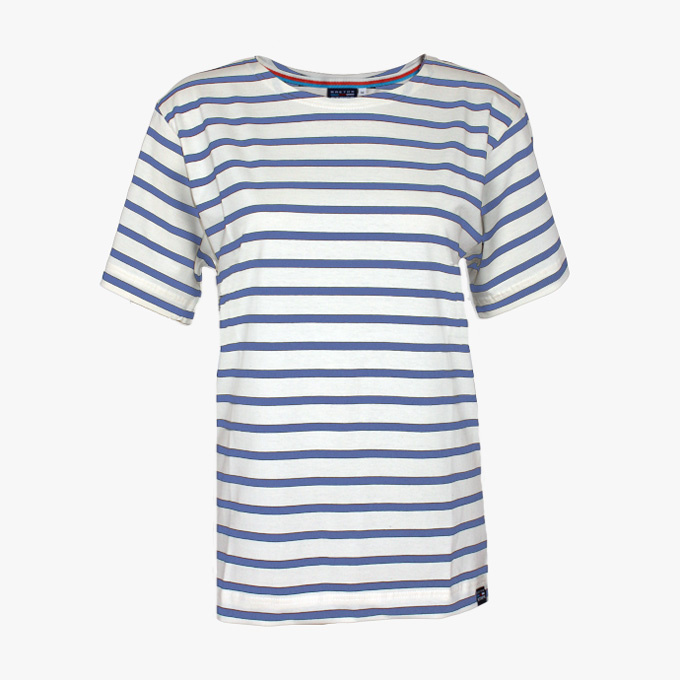 BretonStripe BretonStripe dames shirt korte mouw Natural  - Jeans