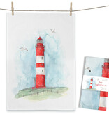 Maluu Theedoek vuurtoren rood