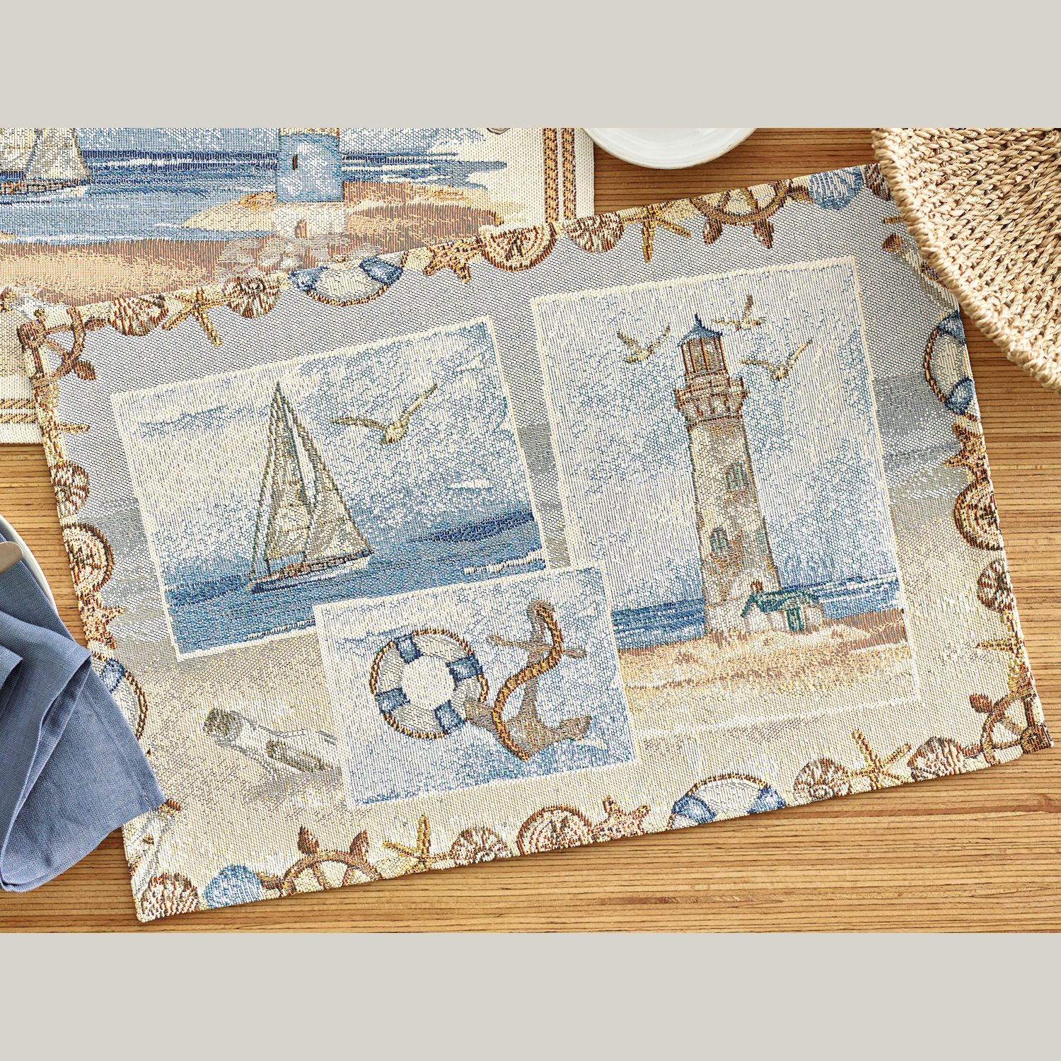 Placemat gobelin Postcards