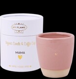 MyFlame Koffiemok met sojageurkaars 'Mama'