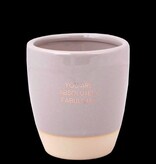 MyFlame Koffiemok met sojageurkaars 'Fabulous'