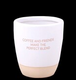 MyFlame Koffiemok met sojageurkaars 'Coffee and friends'