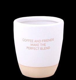 MyFlame Koffiemok met sojageurkaars 'Coffee and friends'