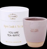MyFlame Theemok met sojageurkaars 'You are tea-riffic'