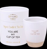 MyFlame Theemok met sojageurkaars 'You are my cup of tea'