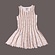 LoFff Dress with bindings Off white - Bronze