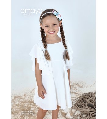 Amaya dress victoria offwhite