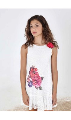 Amaya lace dress offwhite VXX