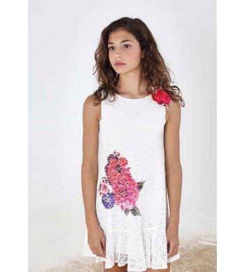 Amaya lace dress offwhite VXX