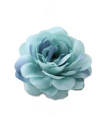 Party haarspeld bloem blauwgroen