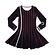 LoFff mt 104 jurk Binding Black V