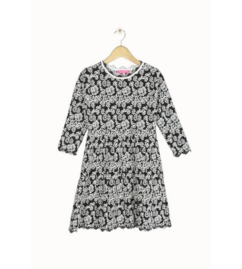 Derhy Kids 116 (4/6 ans) 7jurkje Aude zwart wit V Derhy Kids 116 (4/6 ans) 7jurkje Aude zwart wit V