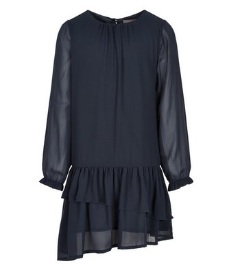 Creamie jurkje chiffon total eclipse blue  VXX