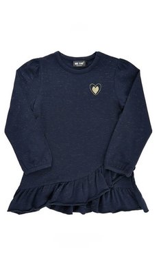 Me Too tuniek met roezels blue V