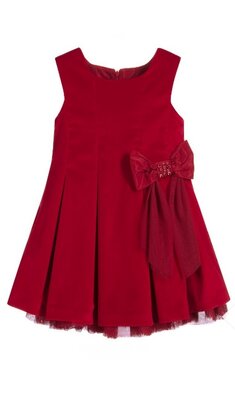 Lapin House dress velvet red