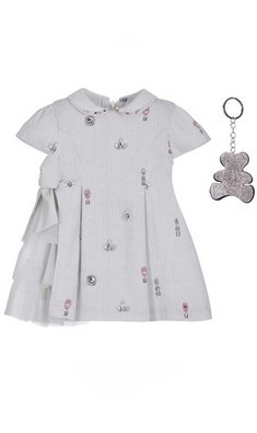 Lapin House jurkje licht grijs/offwhite V