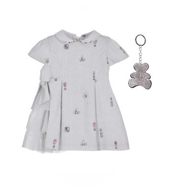 Lapin House jurkje licht grijs/offwhite V