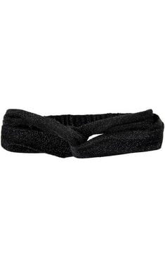 Creamie haarband knoop glitter zwart FINAL SALE V