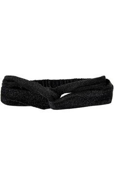 Creamie haarband knoop glitter zwart FINAL SALE VOC