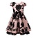 Bonnie Jean mt 110 jurkje flockprint roze V