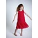 Creamie dress chiffon flowers crimson red