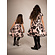 Bonnie Jean mt 110 jurkje flockprint roze V