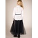 Lapin House lange tule rok blauw V