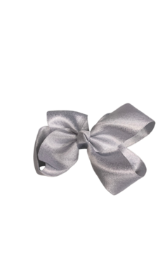 Party haarspeldje glitterstrik zilvergrijs VOC