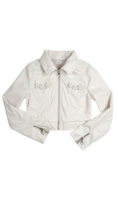 Gymp mt 158 jasje leatherlook offwhite V